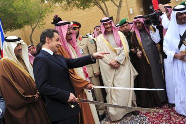 Nicolas Sarkozy et Salman en 2008