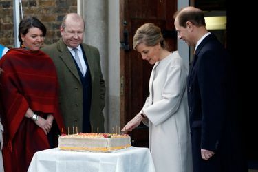 Sophie de Wessex, avec le prince Edward, a fêté ses 50 ans avec l’association Tomorrow’s People à Londres, le 20 janvier 2015