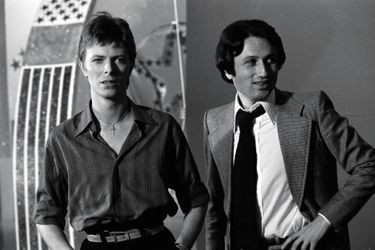 David Bowie et Michel Drucker, réunis en octobre 1977 à la télévision