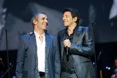 Julien Clerc et Patrick Bruel à Paris le 12 janvier 2014