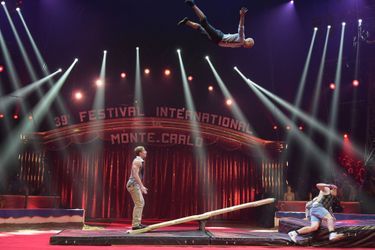 L&#039;un des numéros du 39ème Festival du cirque de Monte-Carlo, le 15 janvier 2015