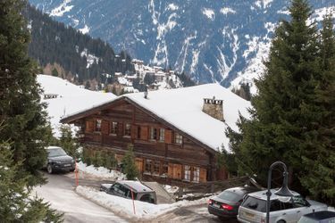 Le chalet où séjournait le prince Andrew à Verbier en Suisse, le 3 janvier 2014 