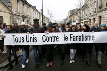 Marche républicaine à Bordeaux