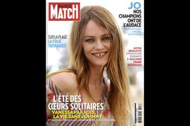 Vanessa Paradis en couverture de Paris Match en juillet 2012