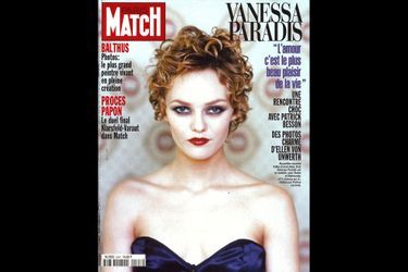 Vanessa Paradis en couverture de Paris Match en mars 1998