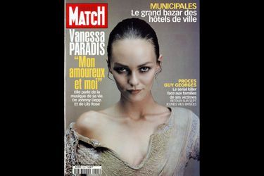 Vanessa Paradis en couverture de Paris Match en mars 2001