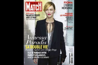 Vanessa Paradis en couverture de Paris Match en octobre 2013