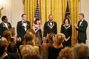 Barack Obama et les lauréats des Honneurs du Kennedy Center à la Maison blanche Washington, le 7 décembre 2014