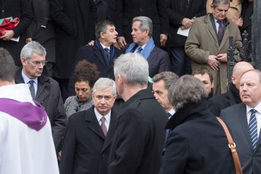 Claude Bartolone aux obsèques de Jacques Barrot à Paris