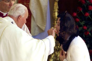 Fabiola et Jean-Paul II en 1998