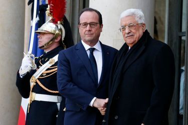 François Hollande et Mahmoud Abbas