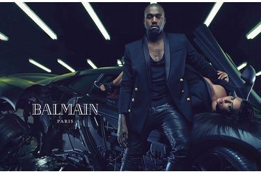 Kim Kardashian et Kanye West prennent la pose pour la nouvelle campagne de Balmain