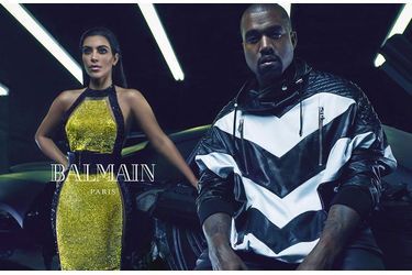 Kim Kardashian et Kanye West prennent la pose pour la nouvelle campagne de Balmain