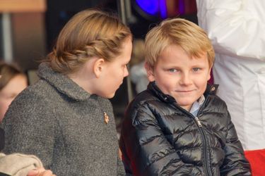La princesse Ingrid Alexandra et le prince Sverre Magnus à Oslo le 10 décembre 2014