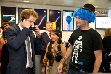 Le prince Harry participe au 22ème Charity Day annuel d’ICAP à Londres, le 3 décembre 2014