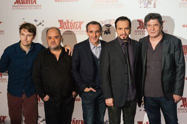 Lorànt Deutsch, Guillaume Briat, Elie Semoun, Alexandre Astier et Lionnel Astier à Paris le 23 novembre 2014