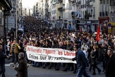 Marche républicaine à Marseille