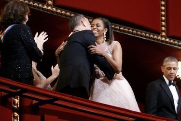 Michelle Obama et Tom Hanks au gala des Honneurs du Kennedy Center à Washington, le 7 décembre 2014