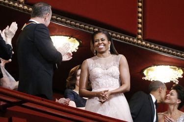 Michelle Obama et Tom Hanks au gala des Honneurs du Kennedy Center à Washington, le 7 décembre 2014