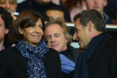 Anne Hidalgo et Nicolas Sarkozy à Paris le 9 novembre 2014