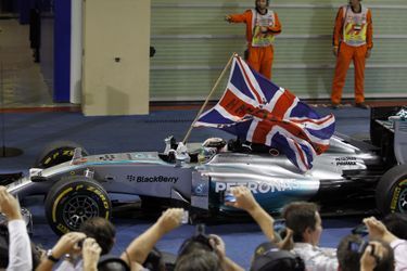 Après la course, le triomphe de Lewis Hamilton