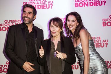 Ary Abbitan, Chantal Lauby et Frédérique Bel à Paris le 8 décembre 2014