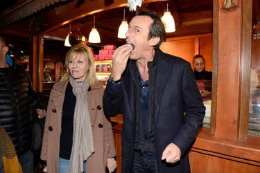 Chantal Ladesou et Jean-Luc Reichmann à l&#039;inauguration du village de Noël des Champs Elysées à Paris, le 14 novembre 2014