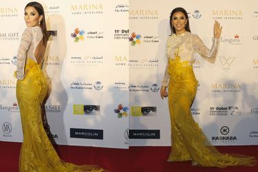 Eva Longoria en Ali Younes lors du Global Gift Gala à Dubaï, le 14 décembre 2014