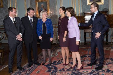 La princesse Victoria de Suède, la reine Silvia et le prince Daniel à Stockholm, le 18 novembre 2014