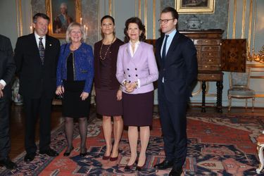 La princesse Victoria de Suède, la reine Silvia et le prince Daniel à Stockholm, le 18 novembre 2014