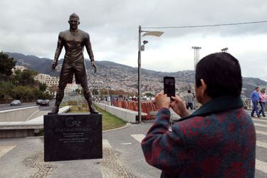 La statue de Cristiano Ronaldo à Funchal, le 21 décembre 2014
