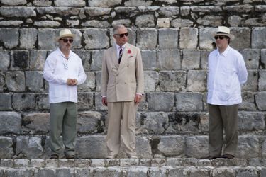 Le prince Charles visite le site archéologique Edzna à Campeche, le 5 novembre 2014