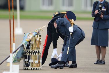 Le prince Harry sur la base RAF Honington à Bury St Edmunds, le 12 novembre 2014