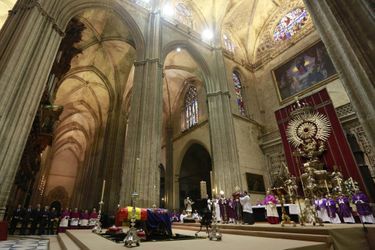 Les funérailles de Cayetana, duchesse d&#039;Albe, dans la cathédrale de Séville, le 21 novembre 2014.