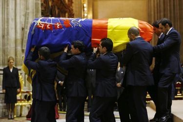 Les funérailles de Cayetana, duchesse d'Albe, dans la cathédrale de Séville, le 21 novembre 2014.