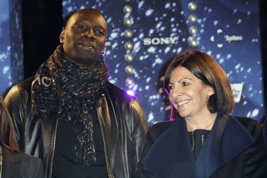 Omar Sy et Anne Hidalgo à Paris le 20 novembre 2014