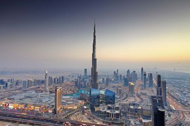 Vue aérienne de Dubaï