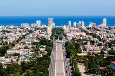 Vue aérienne de la Havane