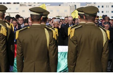 Funérailles sous tension du responsable palestinien  - Ziad Abou Ein 