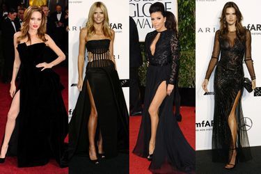 Angelina Jolie, Heidi Klum, Eva Longoria, Alessandra Ambrosio : les stars montrent leurs jambes et craquent pour des robes fendues