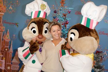 Anne-Sophie Lapix au lancement des festivités de Noël à Disneyland Paris, le 16 novembre 2014