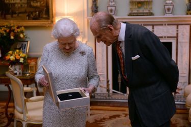 La reine Elizabeth II et le prince Philip à Londres, le 26 novembre 2014