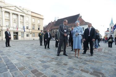 La reine Margrethe II de Danemark en voyage officiel en Croatie, le 21 octobre 2014