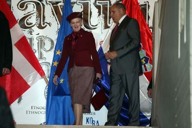 La reine Margrethe II de Danemark en voyage officiel en Croatie, le 22 octobre 2014