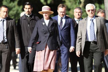 La reine Margrethe II de Danemark visite Solin, l’ancienne capitale de la Dalmatie romaine, le 24 octobre 2014