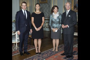 Le prince Daniel, la princesse héritière Victoria, la reine Silvia et le roi Carl XVI Gustav de Suède 