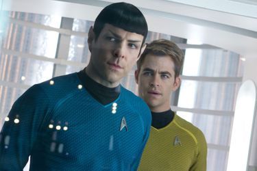 "Star Trek Into Darkness" (2013) avec Zachary Quinto et Chris Pine 