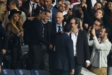 Beyoncé, Jay Z, Nicolas Sarkozy et Xavier Niel au Parc des Princes pour le match PSG-Barcelone