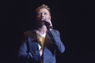 Christophe Maé au concert «Leurs voix pour l’Espoir» à Paris, le 18 septembre 2014.