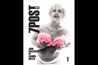 John "Marilyn" Malkovich en une de la revue "7 Post"